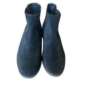 American Eagle Outfitters Black Chelsea Boots size 12 suede leather classic